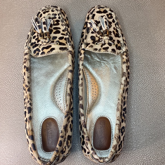 Sperry Top Sider Leopard Print Slip On Loafers Size 7 - Picture 2 of 9